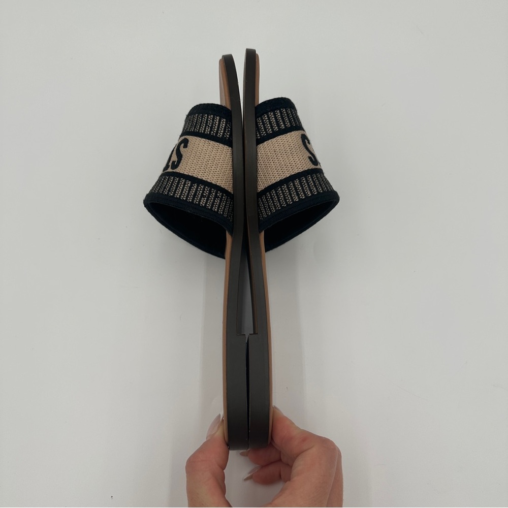 Steve‎ Madden Knox Womens Sandal Size 7.5 M Black Open Toe Slip On St Barts - Picture 5 of 8